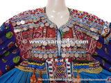Kuchi Banjara Ethnic Blue Afghan Frock