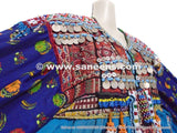 Kuchi Banjara Ethnic Blue Afghan Frock