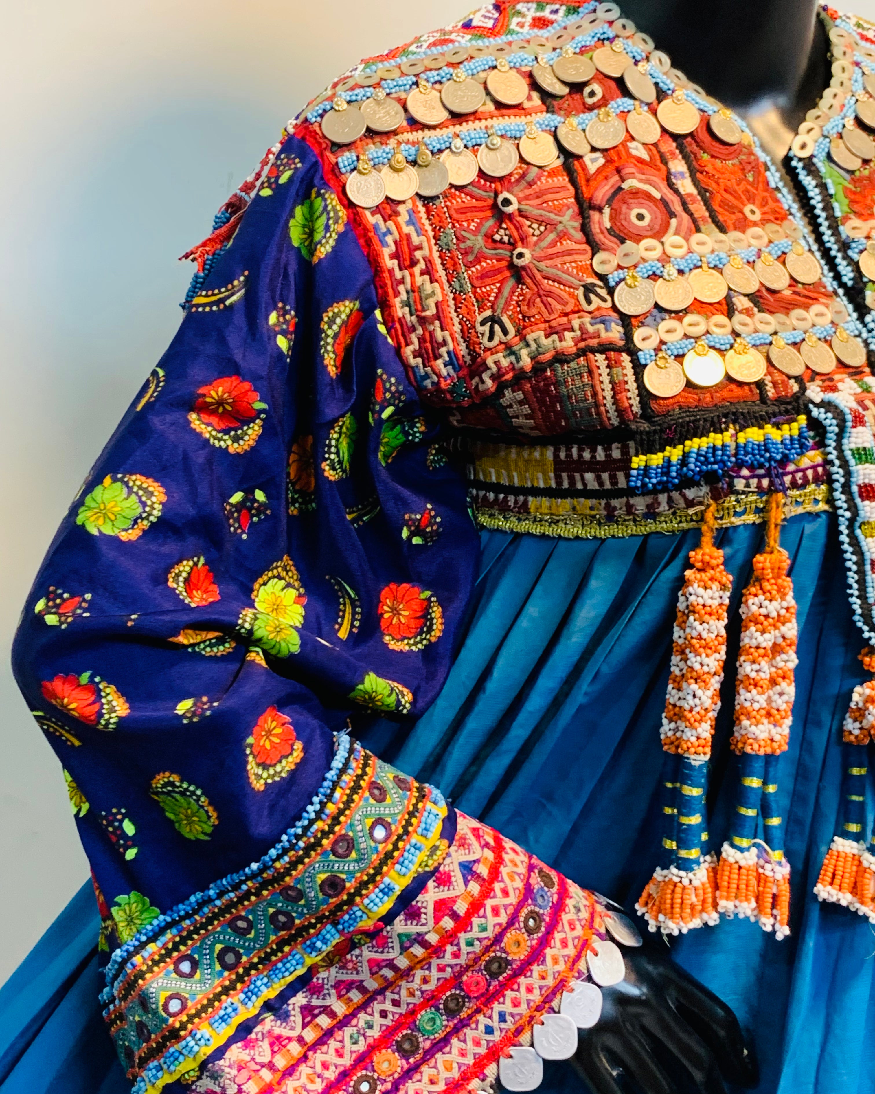 Bohemian Ethnic Velvet Maxi Dress