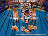 Kuchi Banjara Ethnic Blue Afghan Frock