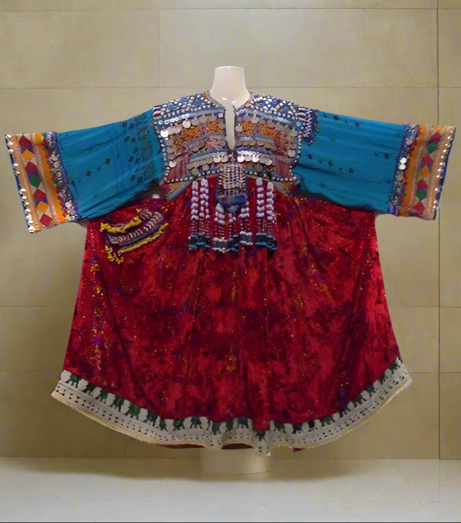 afghan kuchi coins dress