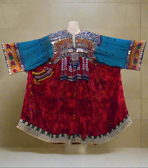 afghan kuchi coins dress