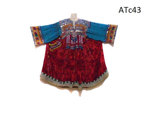 Afghan Baloch Ethnic Burgundy Dress