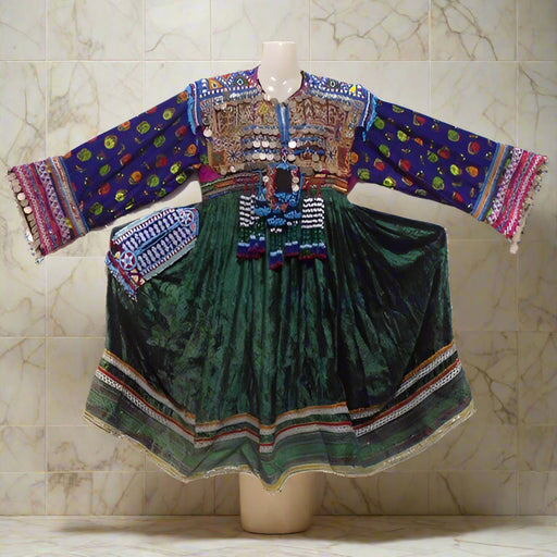 afghan kuchi coins frock