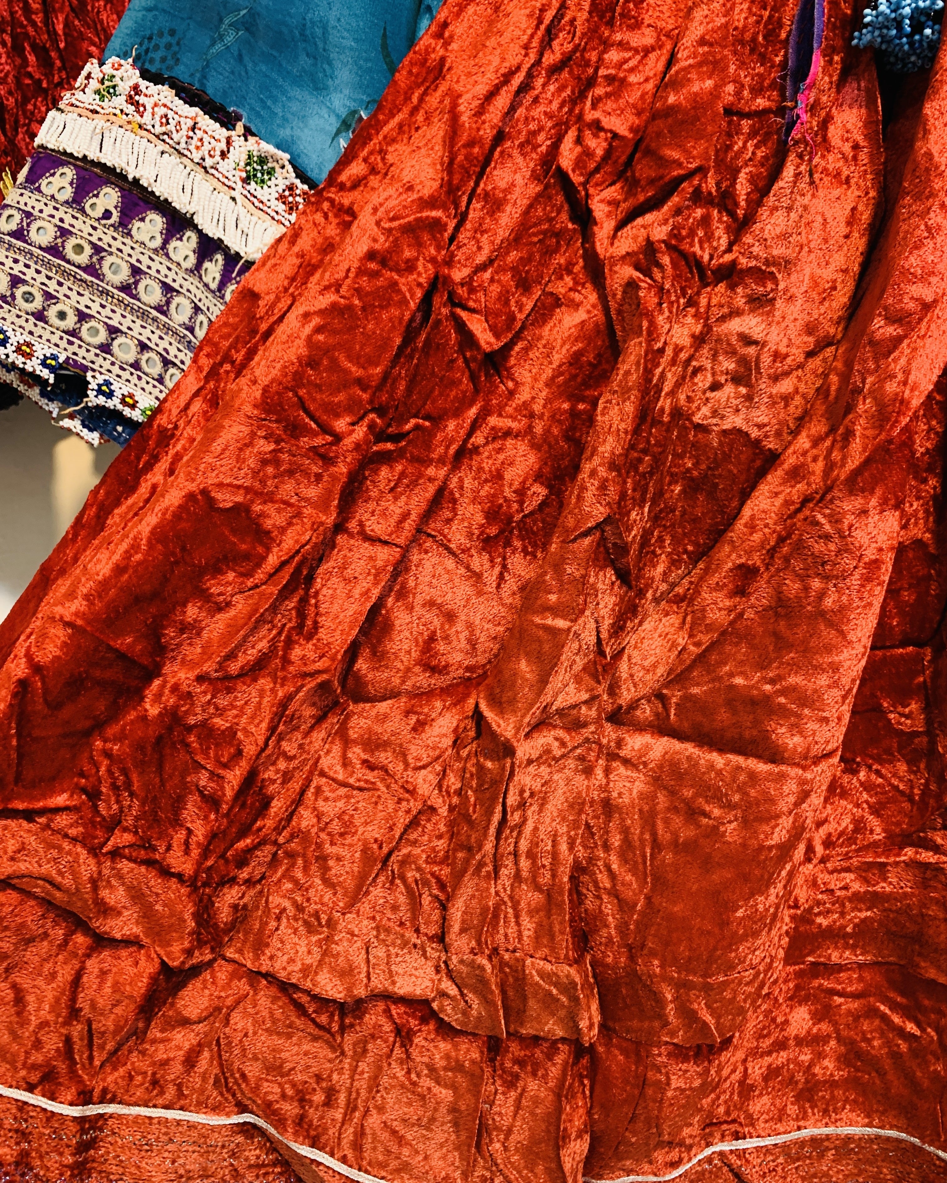 Baloch Coins Velvet Frock
