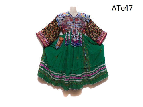 Baloch Tribal Coins Green Frock