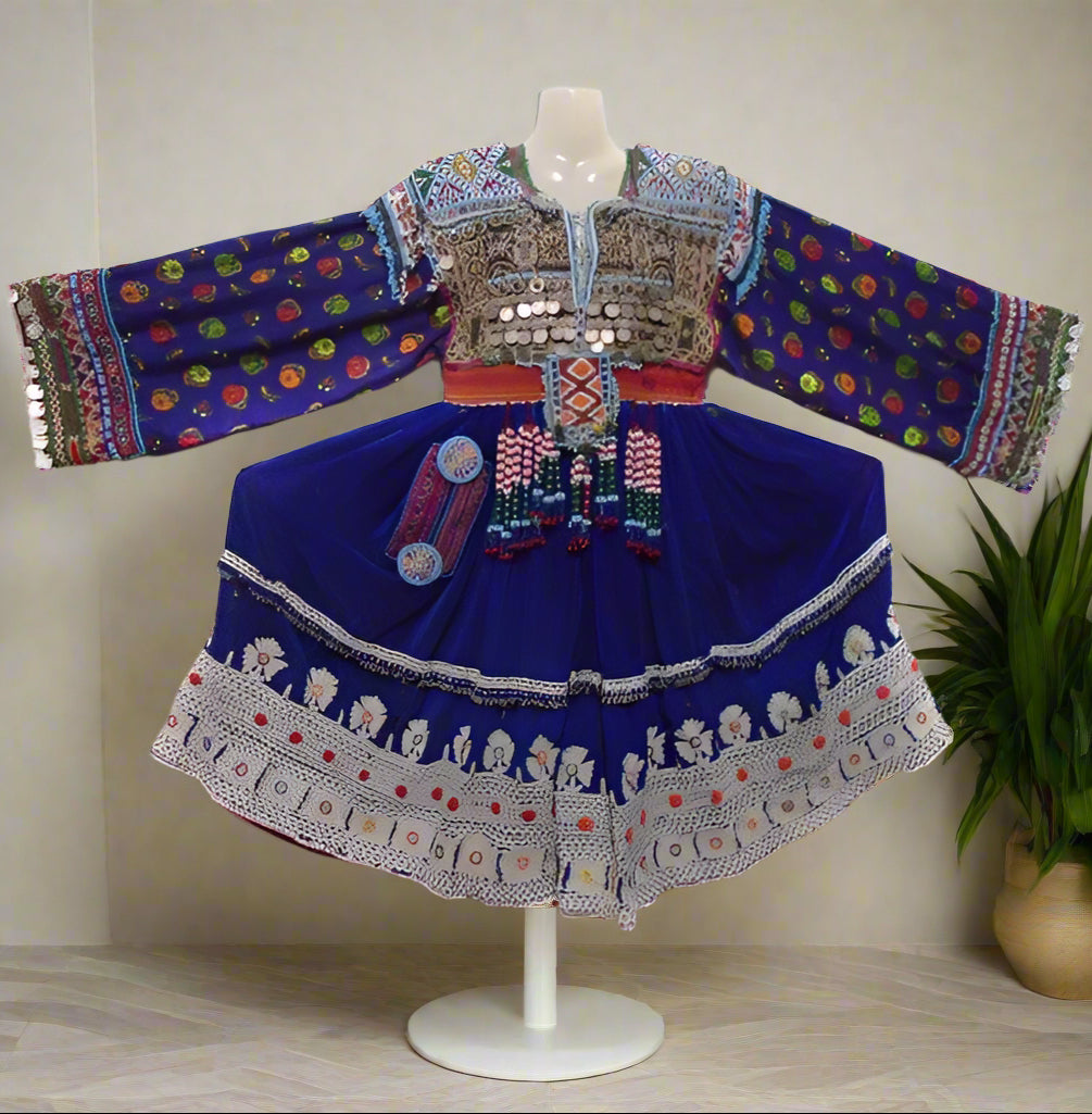 afghan kuchi coins clothes dress