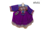 Handmade Kuchi Coins Purple Dress
