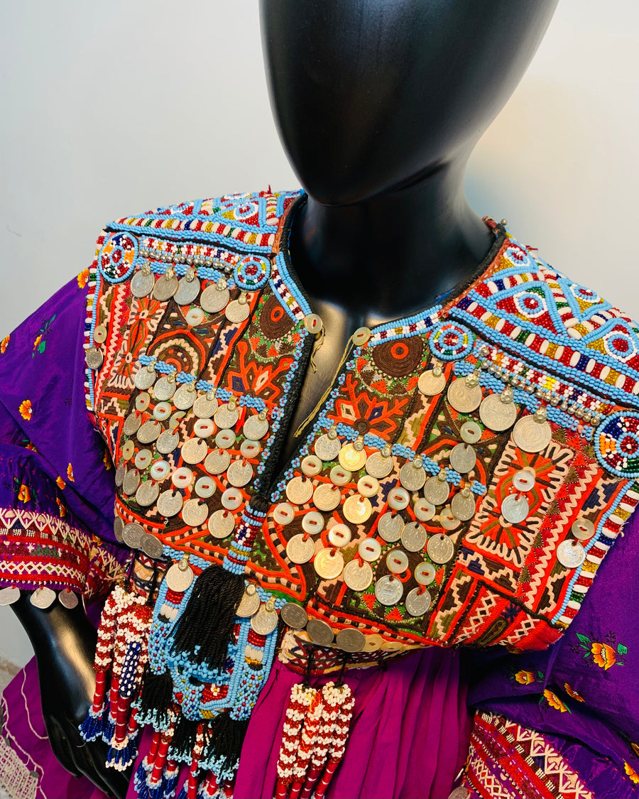 Kuchi Coins Vintage Frock