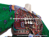 Nomad Tribal Vintage Green Dress