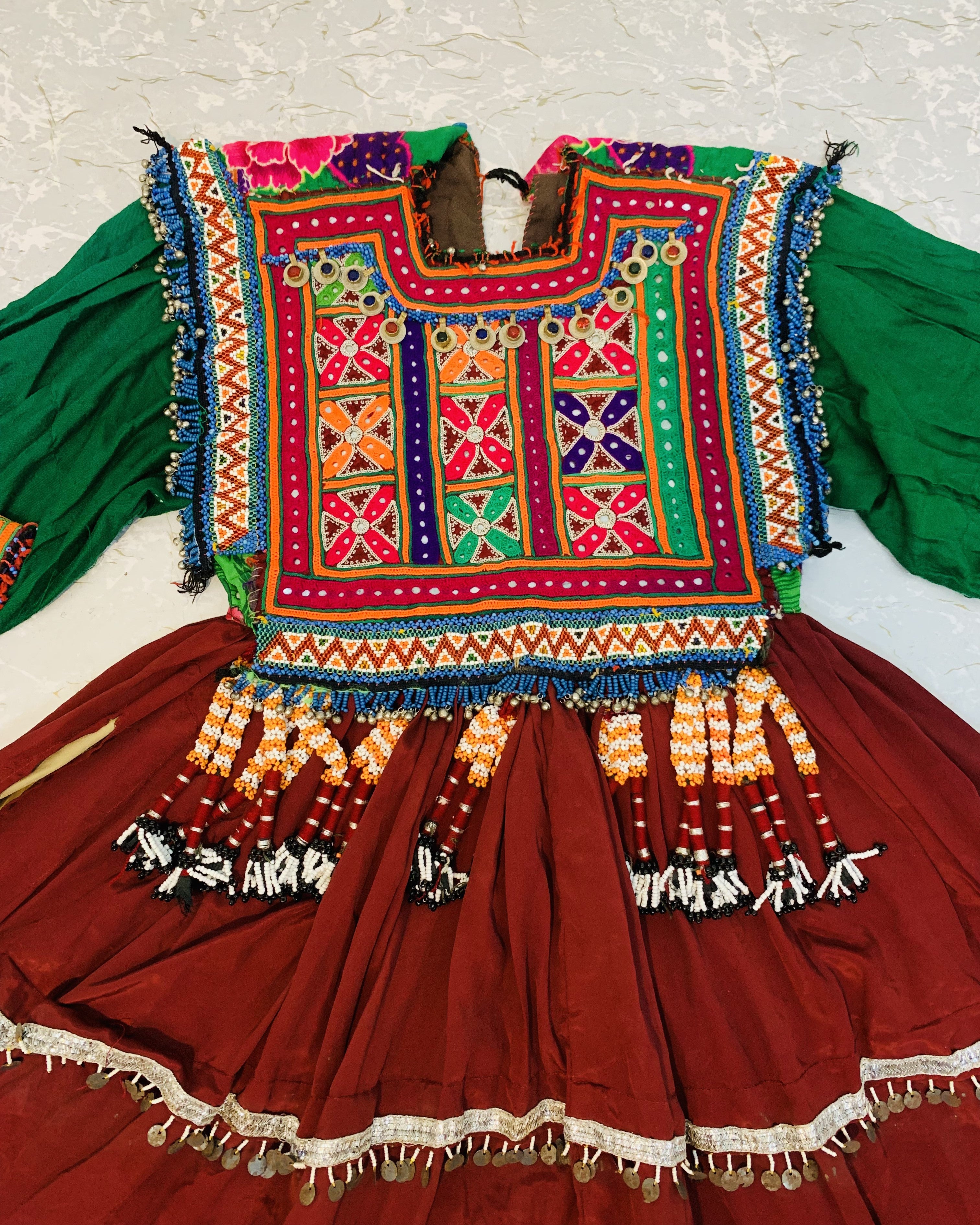 Baloch Vintage Tassel Frock