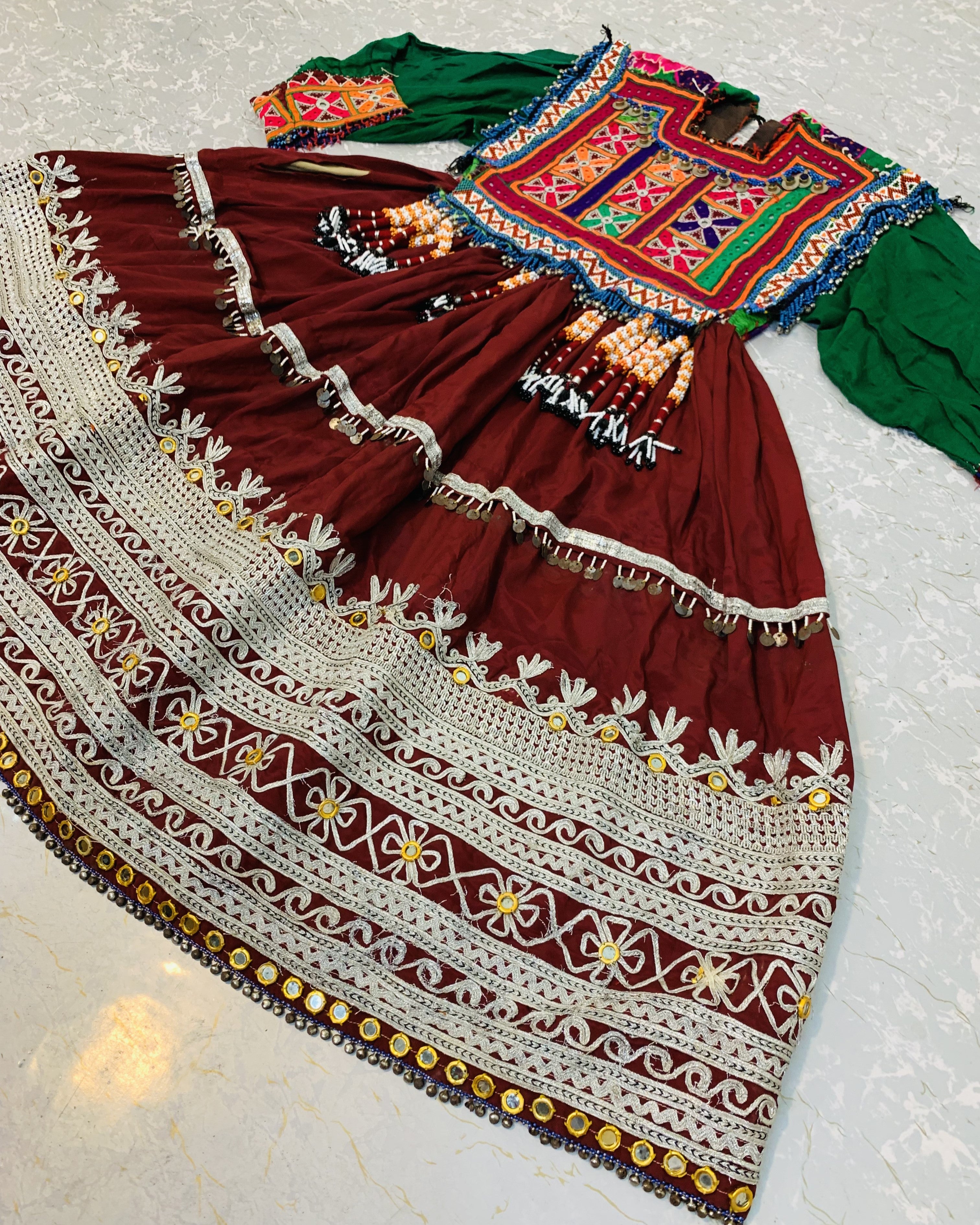 Baloch Vintage Tassel Frock