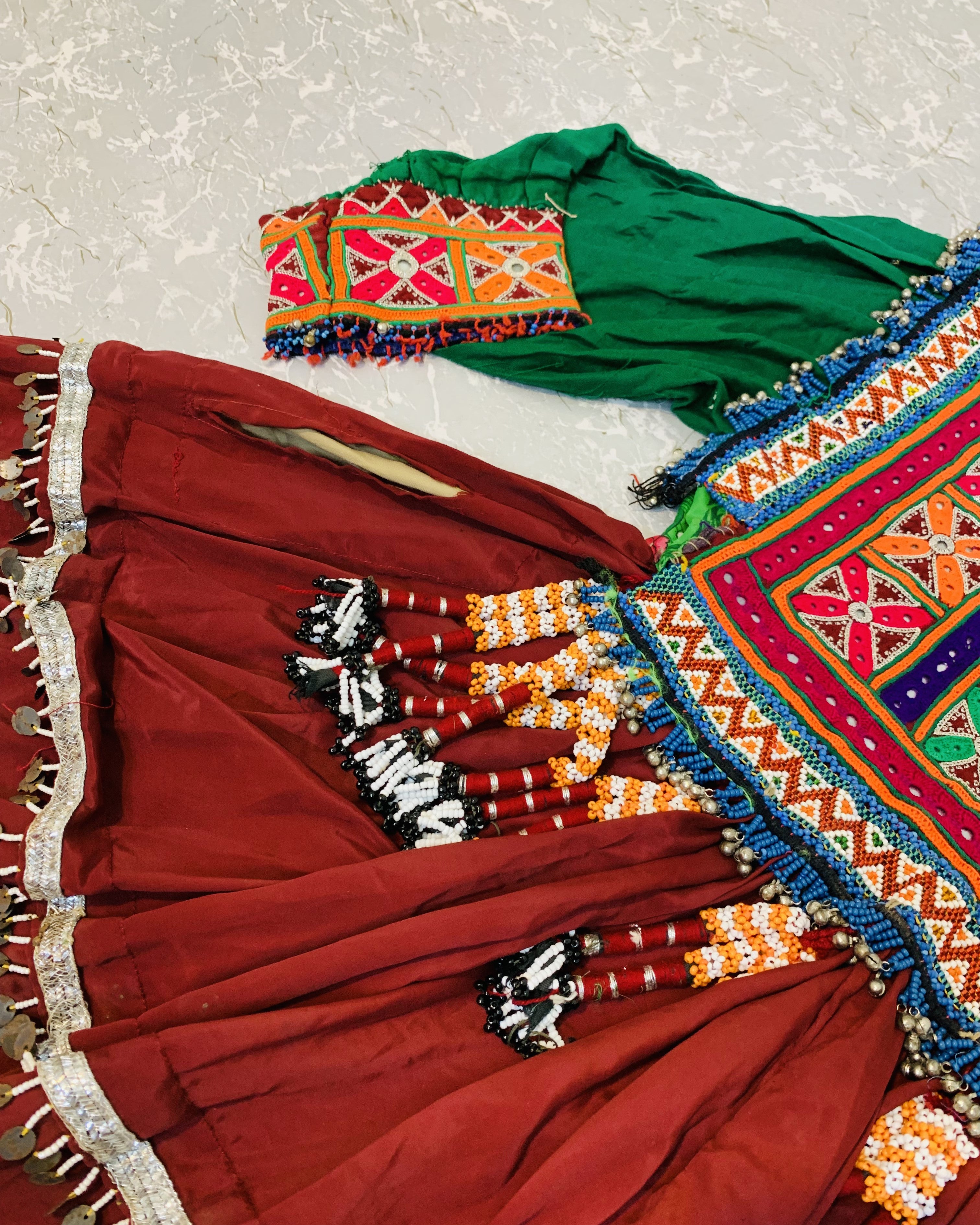 Baloch Vintage Tassel Frock