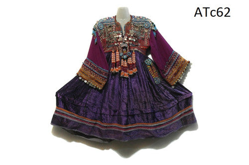 Baloch Banjara Coins Work Purple Frock