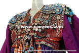 Baloch Banjara Coins Work Purple Frock