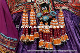 Baloch Banjara Coins Work Purple Frock