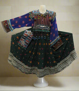 Baloch Gypsy Coins Work Green Dress