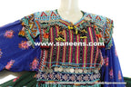 nomad vintage dress with silk embroidery and beads work