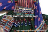 Baloch Gypsy Coins Work Green Dress