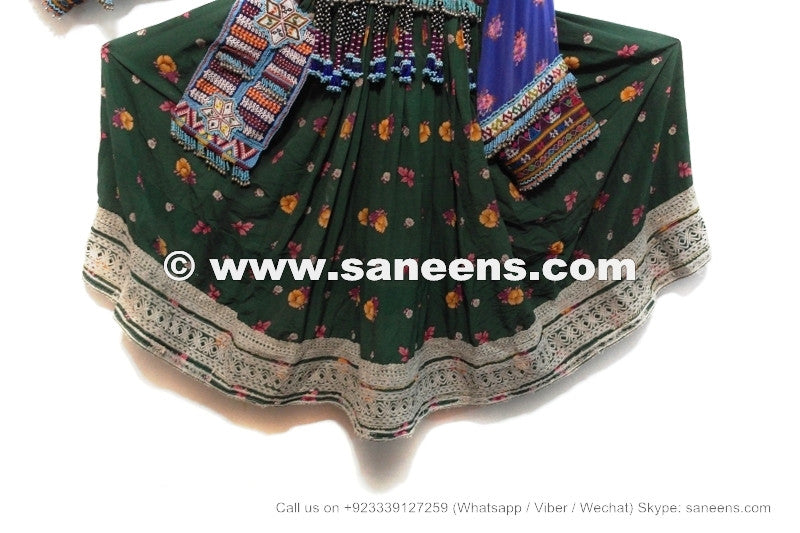 kuchi afghan vintage costumes clothing with embroidery work