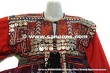 Baloch Tribal Vintage Maroon Dress