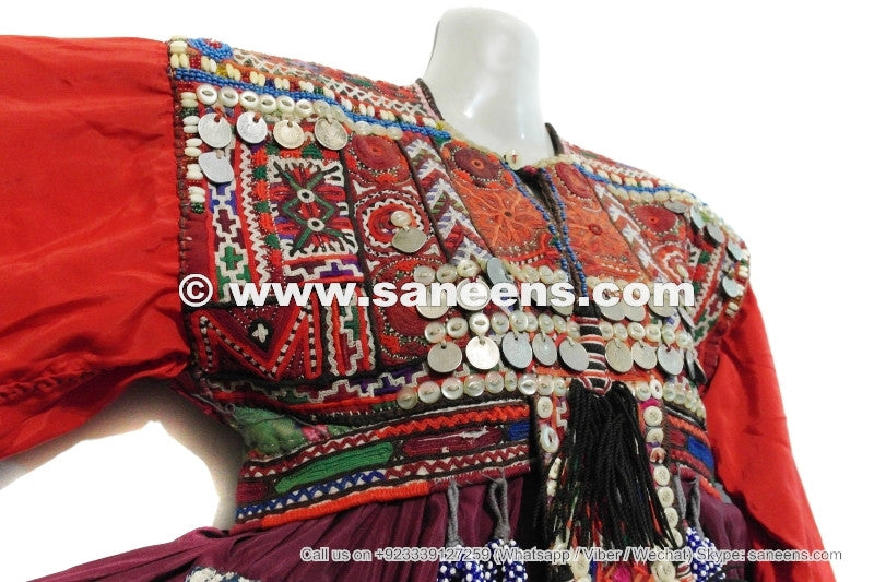 muslim ladies hand embroidered dress with beads work