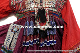 Baloch Tribal Vintage Maroon Dress