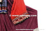 Baloch Tribal Vintage Maroon Dress