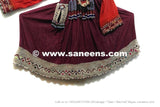 Baloch Tribal Vintage Maroon Dress