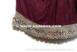 Baloch Tribal Vintage Maroon Dress