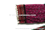 Baloch Banjara Women Coins Work Burgundy Dress
