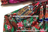 Baloch Banjara Women Coins Work Burgundy Dress