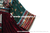 Vintage Kuchi Coins Burgundy Dress