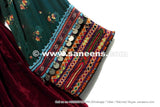 Vintage Kuchi Coins Burgundy Dress