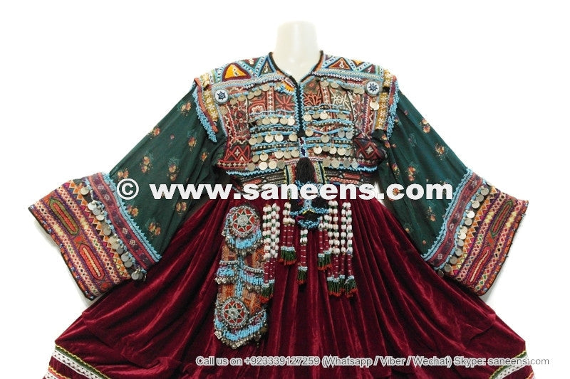 handmade tribal nomad vintage costumes frock