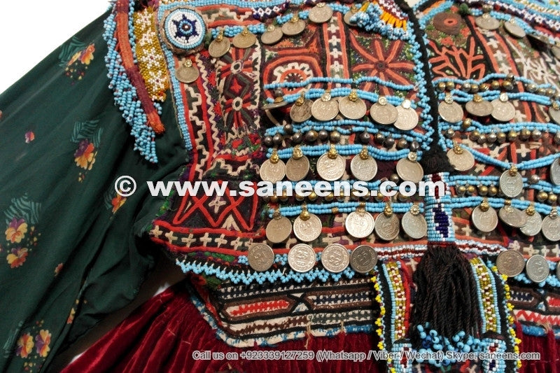 baloch tribal artwork embroidery work frocks costumes