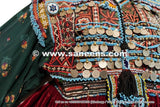 Vintage Kuchi Coins Burgundy Dress