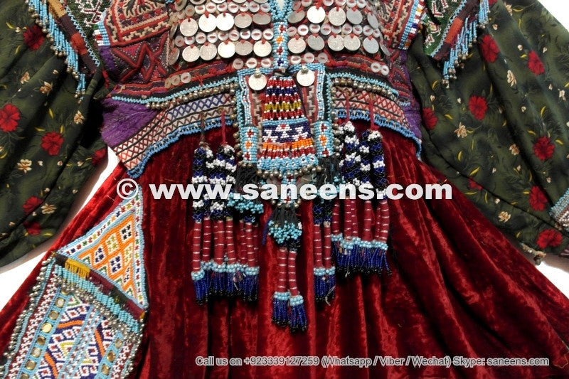handmade baloch coins work frocks dresses