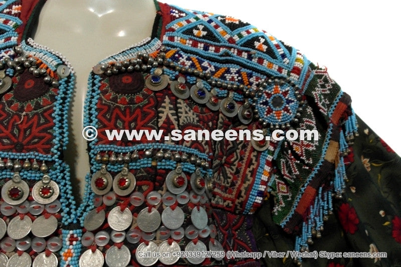 kuchi ladies beads work clothes