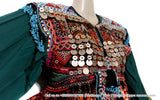 Kuchi Tribal Ethnic Vintage Burgundy Dress
