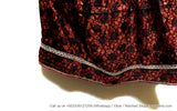 Kuchi Tribal Ethnic Vintage Burgundy Dress