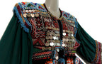 tribal fashion kuchi dress with lot of coins and beads work