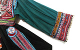 Vintage Afghan Kuchi Dark Teal Dress