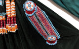 Vintage Afghan Kuchi Dark Teal Dress