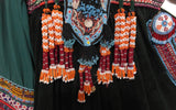 Vintage Afghan Kuchi Dark Teal Dress
