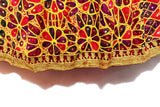 Hand-Embroidered Silk Afghan Bridal Gown