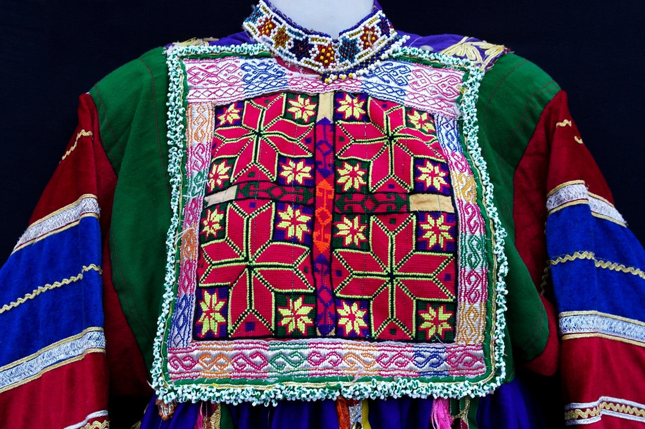 afghan kuchi tribal clothing, tribal gypsy apparels