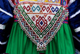 Kuchi Ethnic Dress Afghan Clothes In Green Color Pathani Dress