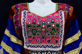 Hijab Fashion Afghani Dress In Purple With Beautiful Embroidery Work
