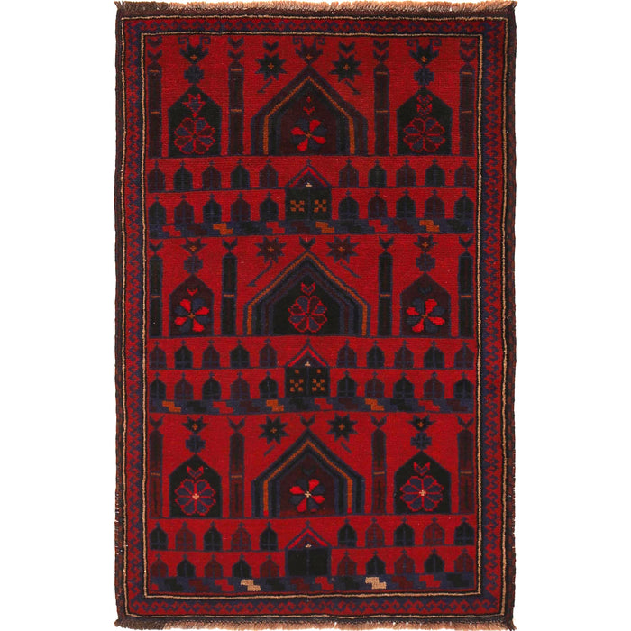 Traditional Afghan Prayer Design 4.6x3.1 ft
